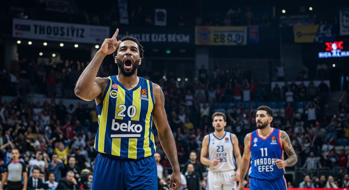 Fenerbahçe Beko'dan Akıl Almaz Geri Dönüş: 18 Sayı Geriden Gelip Anadolu Efes'i Devirdi!